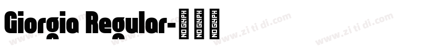 Giorgia Regular字体转换